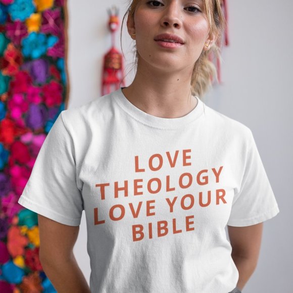 NWOT Love Theology T-Shirt S - Picture 1 of 5